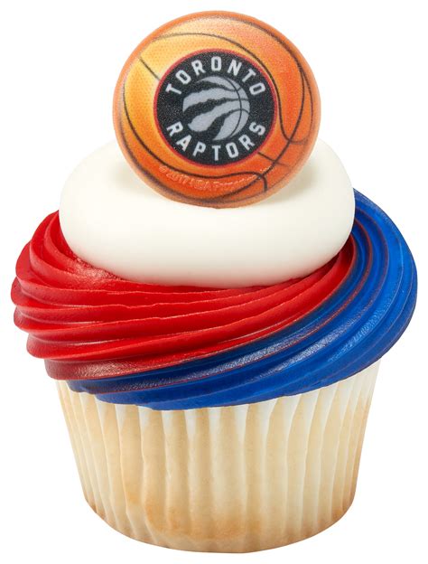 Nba Toronto Raptors Cupcake Rings Decopac