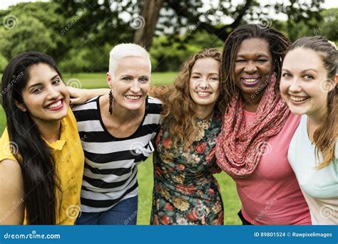 Group Of Women Socialize Teamwork Happiness Concept Stock Photo Image