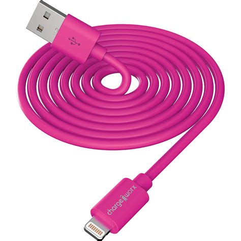 Chargeworx Lightning Charge And Sync Cable 10 Pink Cx4601pk