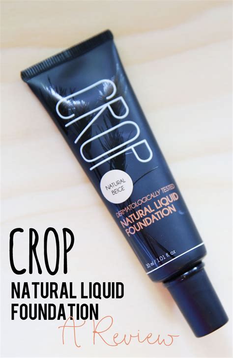 Crop Natural Liquid Foundation In Natural Beige Beautyholics Anonymous