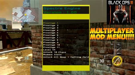 Call Of Duty Black Ops The Best Multiplayer Mod Menus Online Youtube