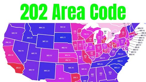 202 Area Code Time Zone Map Map