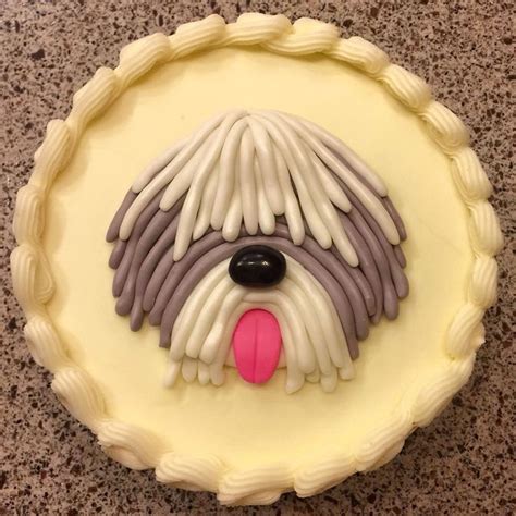 Old English Sheepdog Cake Cake Decorating Ideas Biscoitos Decorados