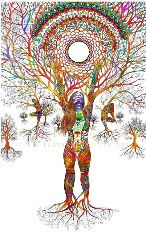 Tree Of Life Art Yoga Art Metaphysical Art Spiritual Art Etsy