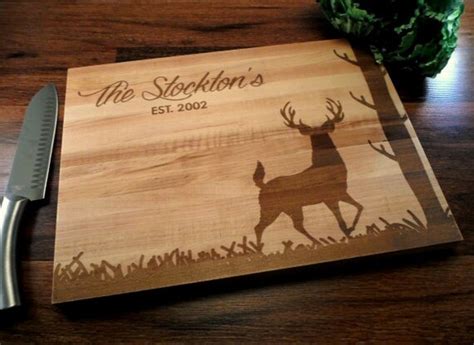 Items Similar To Personalized Cutting Board Hunting Deer Hunter