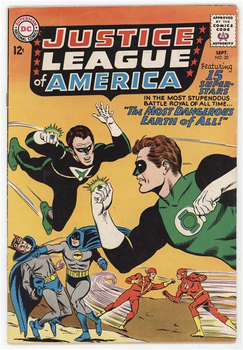 Justice League Of America 30 Dc 1964 Vg Batman Green Lantern Flash Cri
