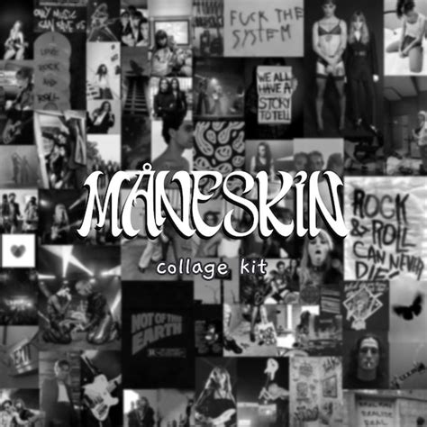 Maneskin Wall Collage Kit Digital Only Etsy