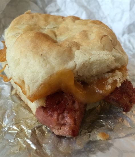 Smoked Sausage And Cheese Biscuit From Johnsons
