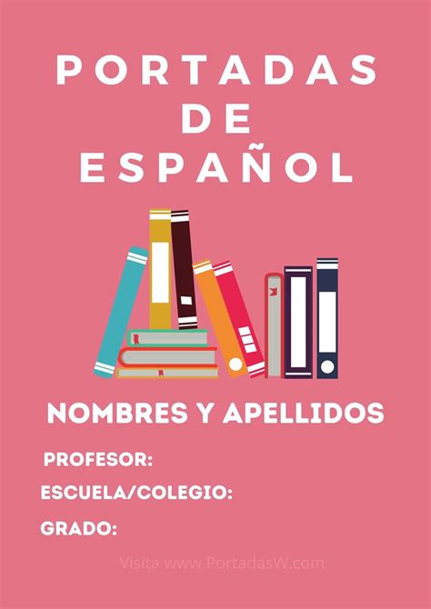 Portadas De Español Tumblr《 Plantillas Word 2021 》 ️
