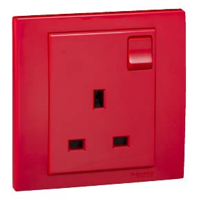 KB15_RD_G11 - Vivace 13A 250V 1Gang Switched Socket,Red | Schneider Electric Malaysia