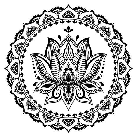 Lotus Flower Art Mandala Art Mandala Lotus Flower Image Mandala