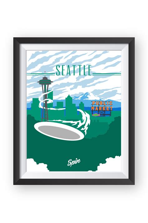 Seattle Art Print Spin Ultimate