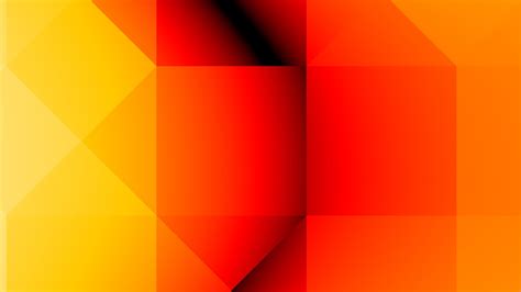 Orange Red Yellow Geometric Shapes Abstraction Hd Abstract Wallpapers