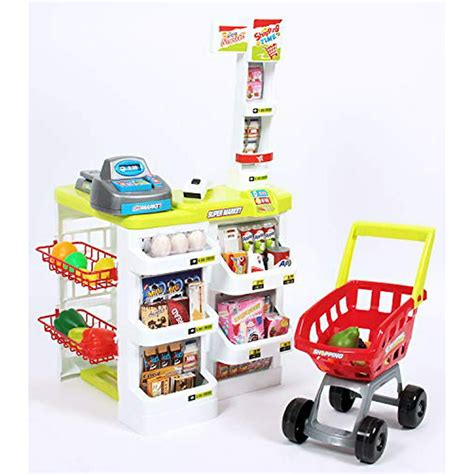 Ob Toysandt Deluxe Supermarket Toy Play Set For Kids Grocery Store