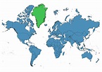 Greenland on World Map SVG Vector - Location on Global Map