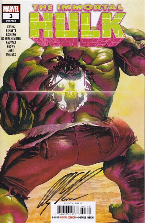 Immortal Hulk 3 Alex Ross Art