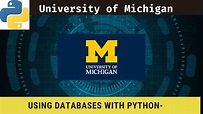 Using Databases with Python-University of Michigan