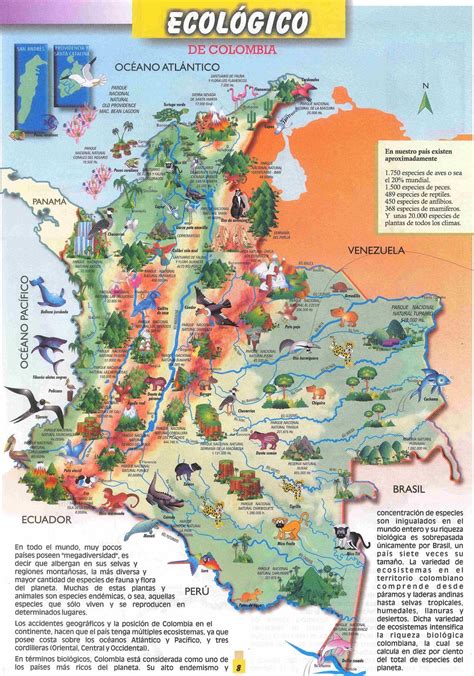 Mapas De Colombia Mapa EcolÓgico De Colombia