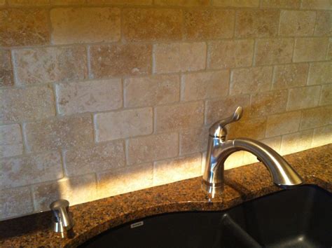 Granite Countertop And Natural Stone Backsplash Unique