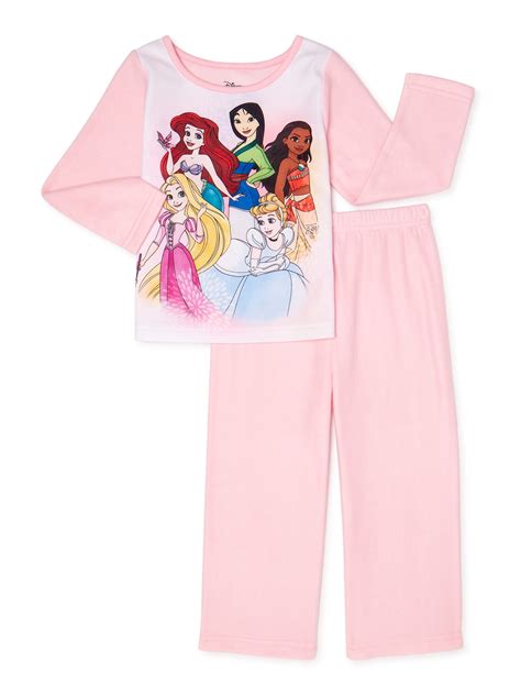 Disney Princess Toddler Girls Pajamas 2 Piece Set