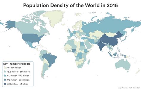 Map Of World Population Density Memolition