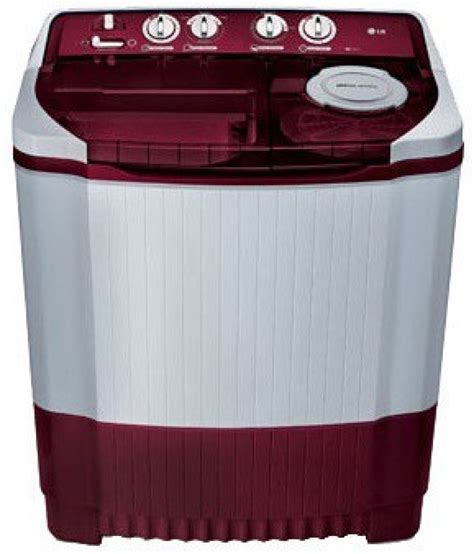 The lg washing machine has auto prewash feature which is the. LG 8 kg Semi Automatic Top Load Washing Machine White ...