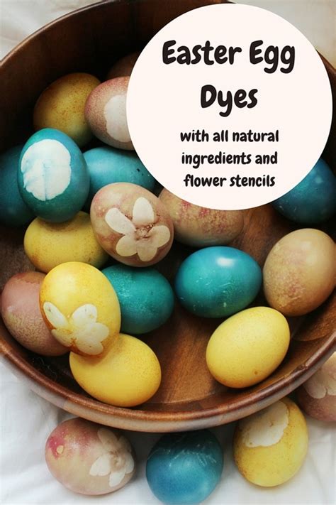 Easter Egg Dyes With All Natural Ingredients And Flower
