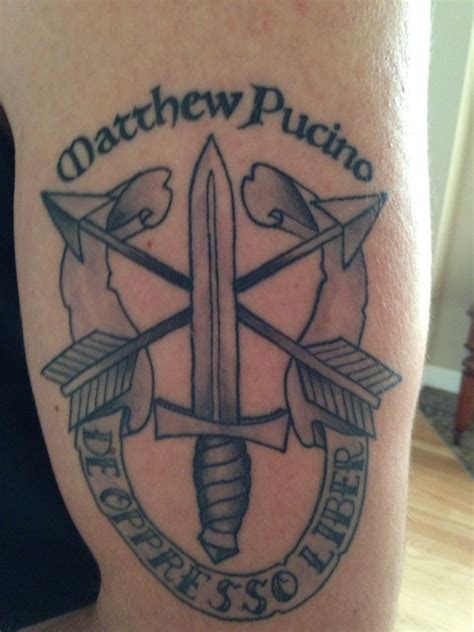 Army Delta Force Tattoo