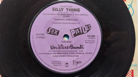 sex pistols silly thing who killed bambi 1979 vs256 uk vinyl 7 45 rpm eur 18 92