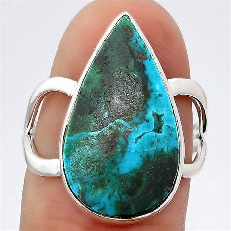 Natural Azurite Chrysocolla Ring Size 7 Sdr108710