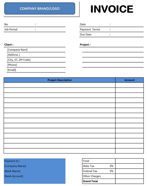 Invoice Templates Microsoft And Open Office Templates