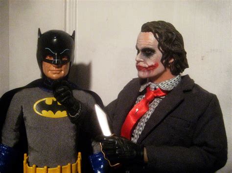 Adam West Type Batman Mike Hazard With Heath Ledger Joker