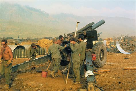 Us Artillery Backs Arvn Incursion Into Laos 1971 Làng Ve Flickr