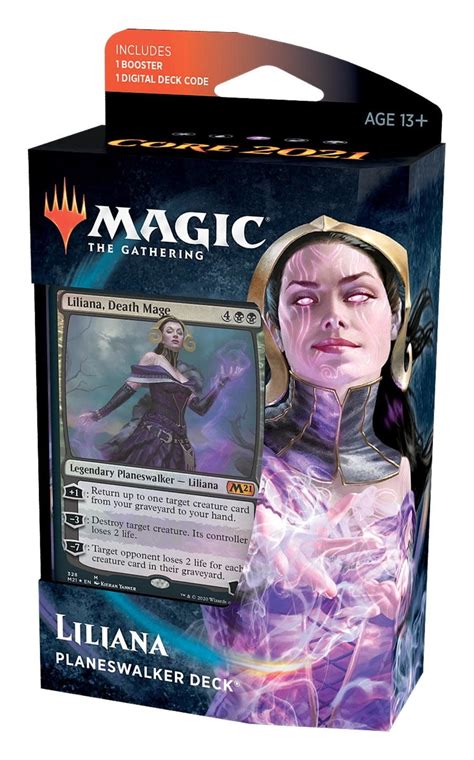 Magic The Gathering Planeswalker Deck Core Set 2021 M21 Liliana 60