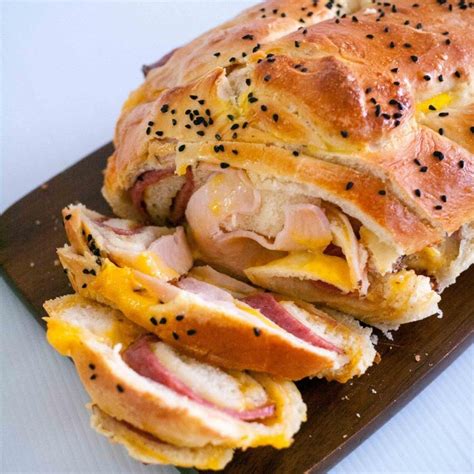 Fresh Homemade Ham And Cheese Stuffed Bread Is An Absolute Treat Any