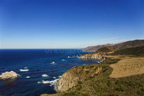 Coastline Of Big Sur California With Cliffs Stock Photo Image Of