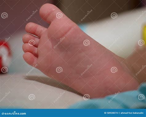 A Baby S Foot Stock Photo Image Of Cute Child Baby 58928074