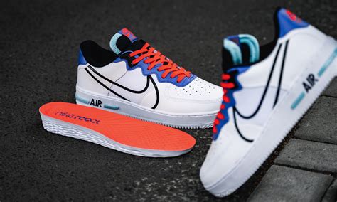 Giày Nike Air Force 1 Low React White Blue Laser Crimson Ct1020 102