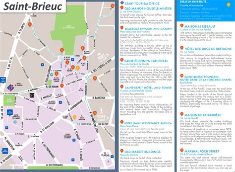 Saint Brieuc Old Town Map
