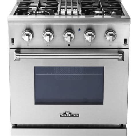 Thor Kitchen 30 Professional Free Standing Dual Fuel Range Stainless