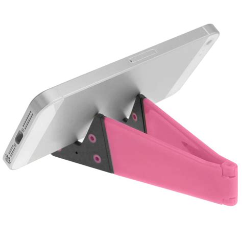 Soporte Para Teléfono Móvil Y Tablet Peana Fucsia Plegable Y Portátil