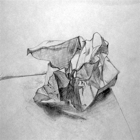 Byuh Drawing Crumpled Paper Drawing