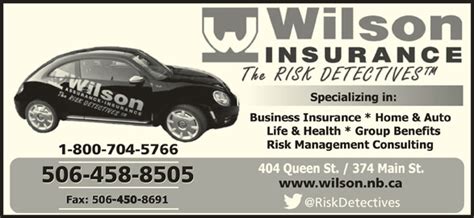 Jm wilson is a managing general agency and surplus lines broker providing independent insurance agents with access to variety specialty markets. Wilson Insurance - Opening Hours - 374 Main St, Fredericton, NB