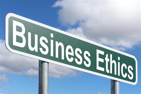Business Ethics Free Of Charge Creative Commons Green Highway Sign Image