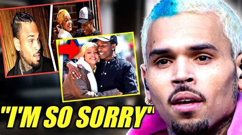 Chris Brown Emotional Message For Rihanna After Asap Rocky Proposal For Marriage Youtube