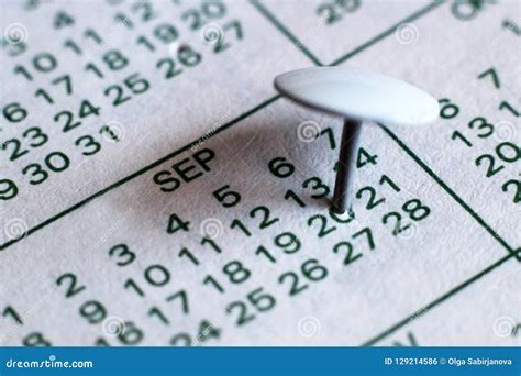 Colorful Pins Push Marking On A Calendar Stock Photo Image Of