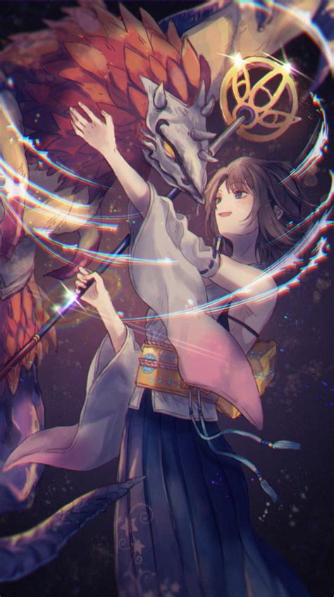 Yuna And Valefor Final Fantasy And 1 More Drawn By 2341234 Danbooru