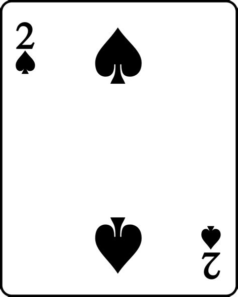 Fileplaying Card Spade 2svg Wikimedia Commons