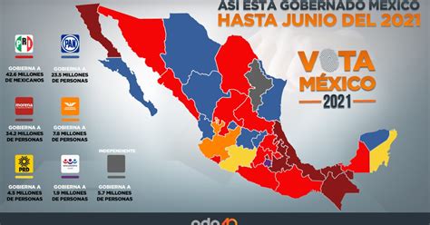 Elecciones 2021 Así Esta Gobernado México Hasta Junio Del 2021