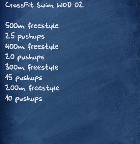 Crossfit Swim Wod Crossfit Pinterest Swim Crossfit